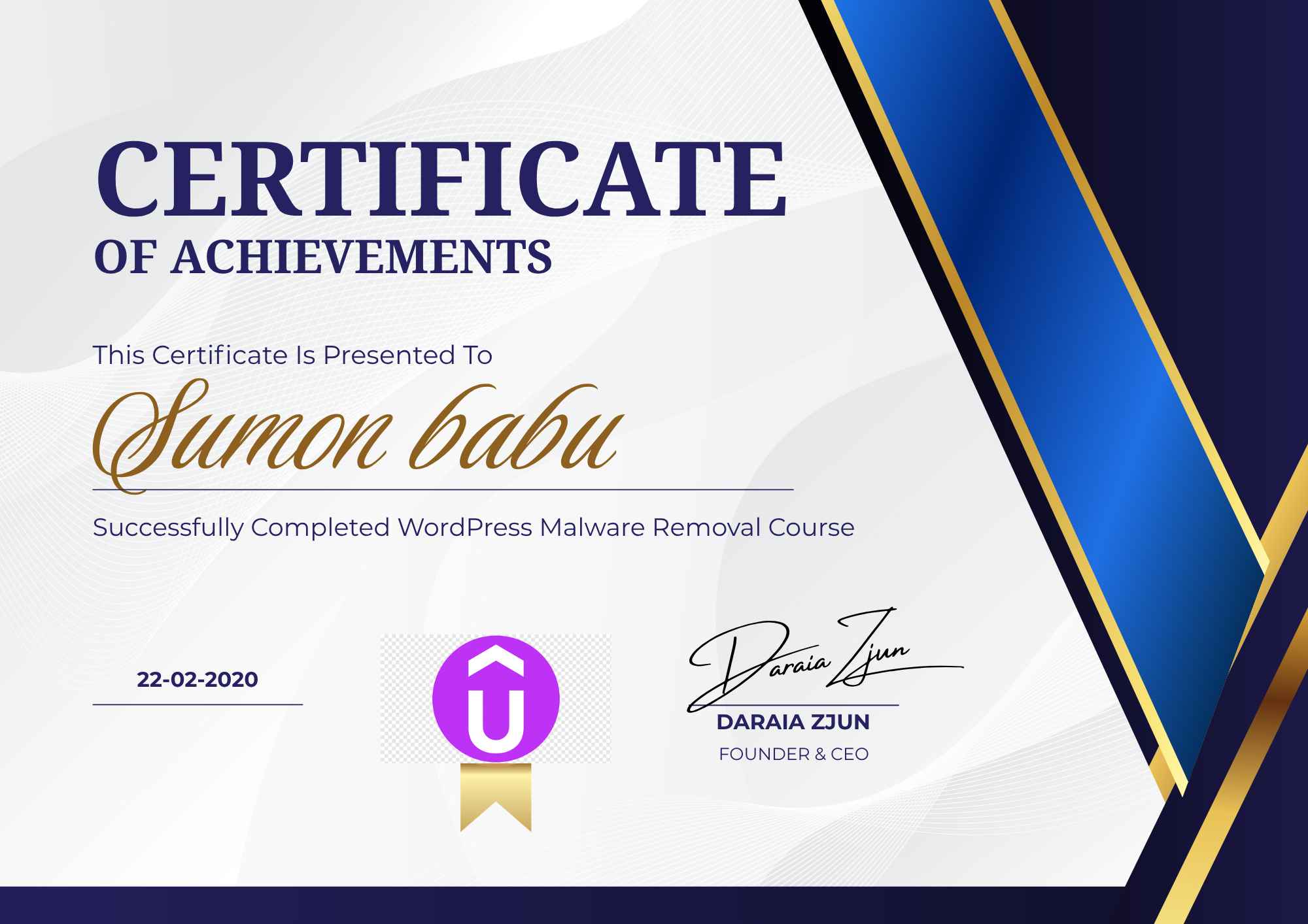 WordPress Malware Removal Certification